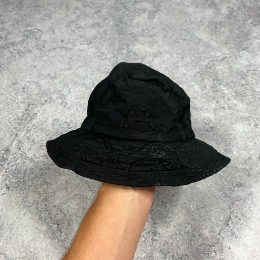 CP Company Black Bucket Hat Large