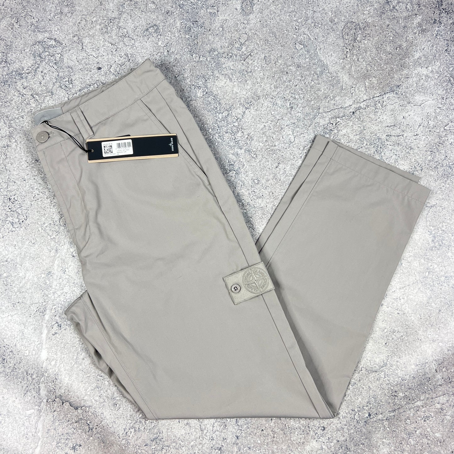 Stone Island Ghost Grey Trousers W33-34” BNWT