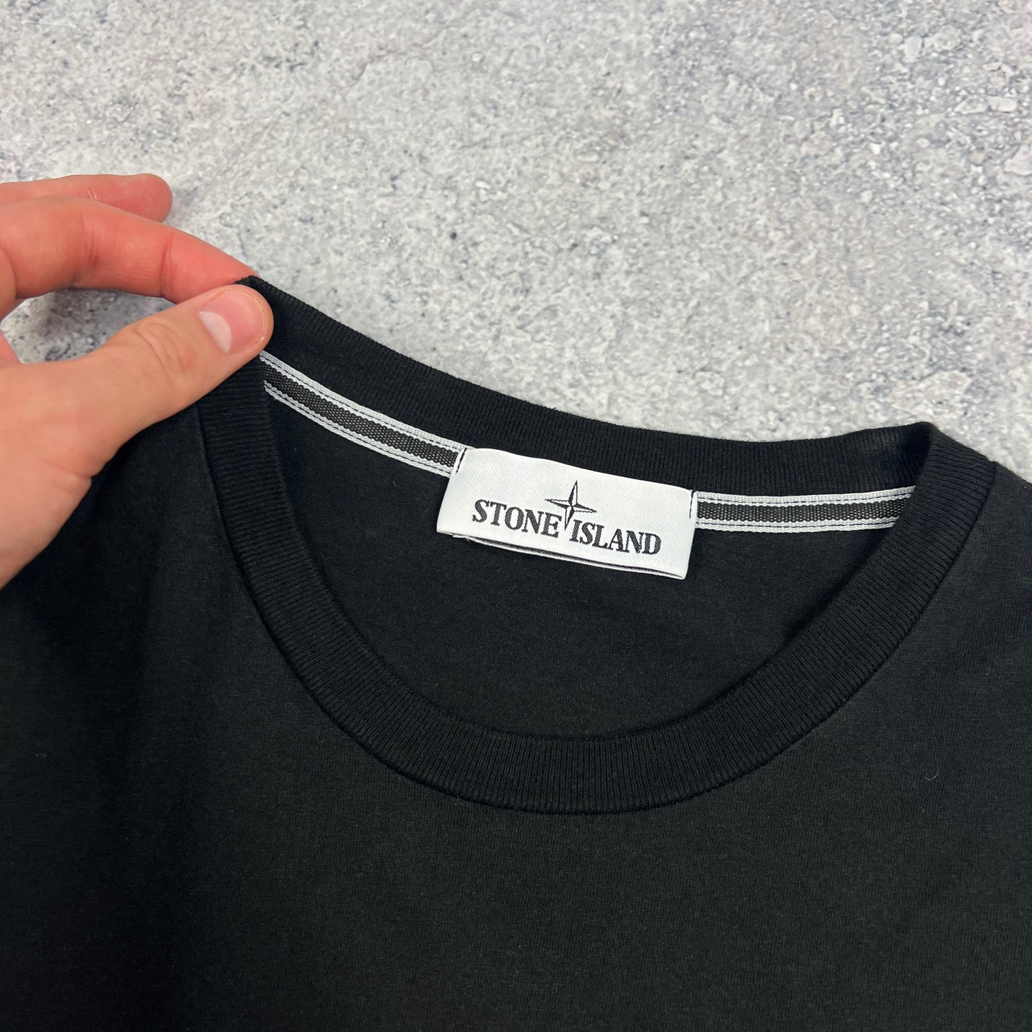 Stone Island Black Reflective T-Shirt Medium 20”