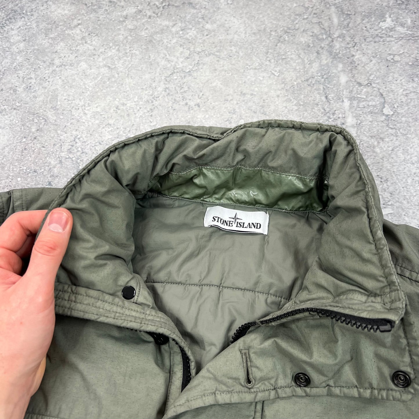 Stone Island Khaki Naslan Primaloft Jacket Medium 22.75”