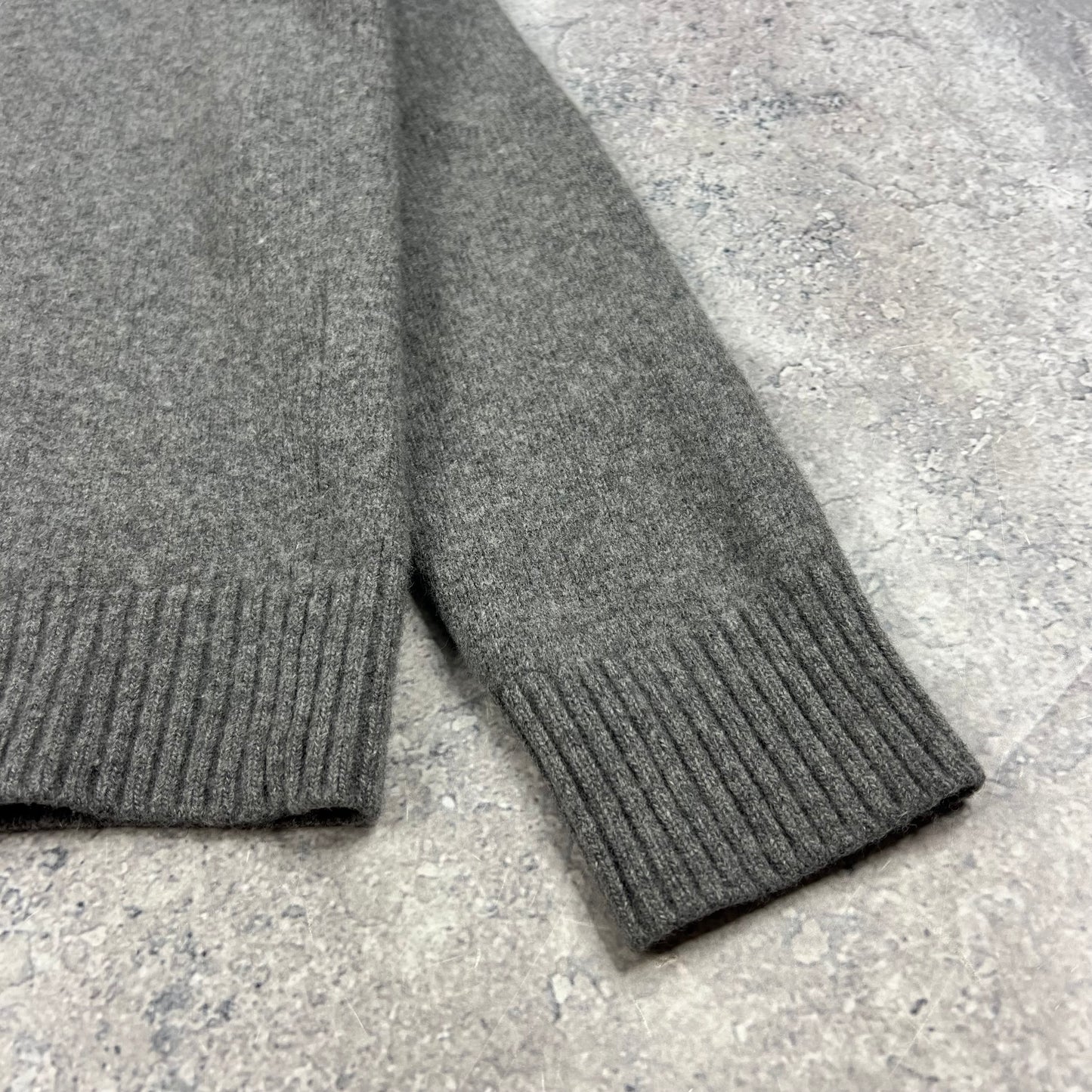 Stone Island Grey Wool Knit Jumper Large fits M 21.25”