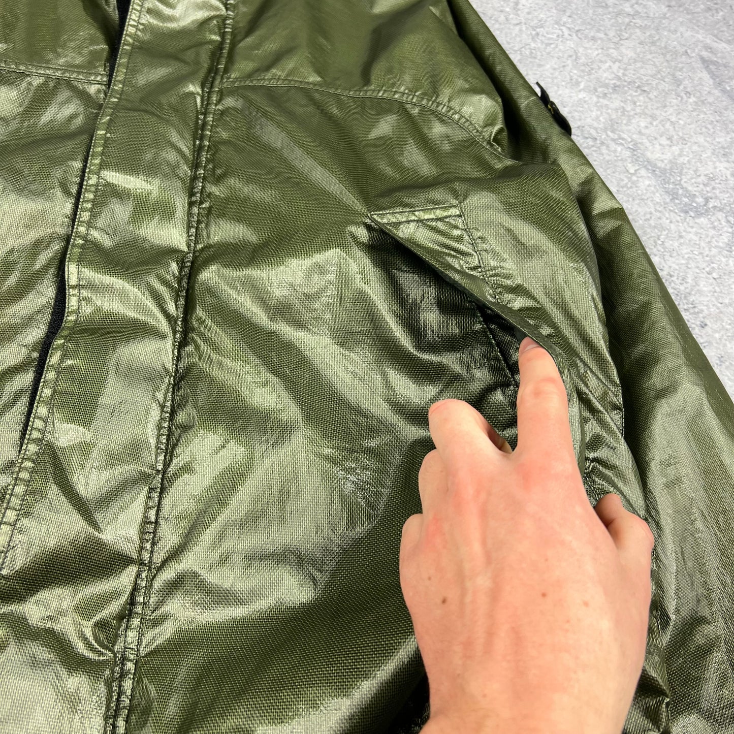 Stone Island Green Glass Cover TC Jacket Large 23.75”