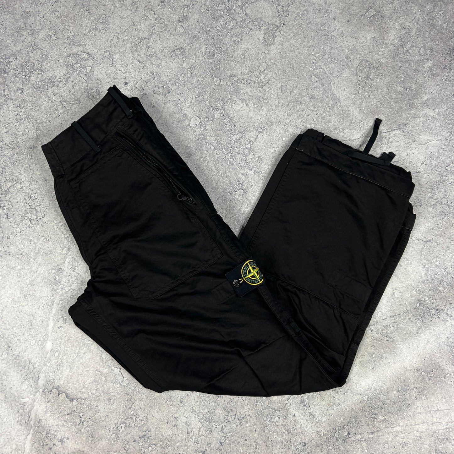 Stone Island Black SS/10 Loose Fit Cargos Size 48- W30-31”