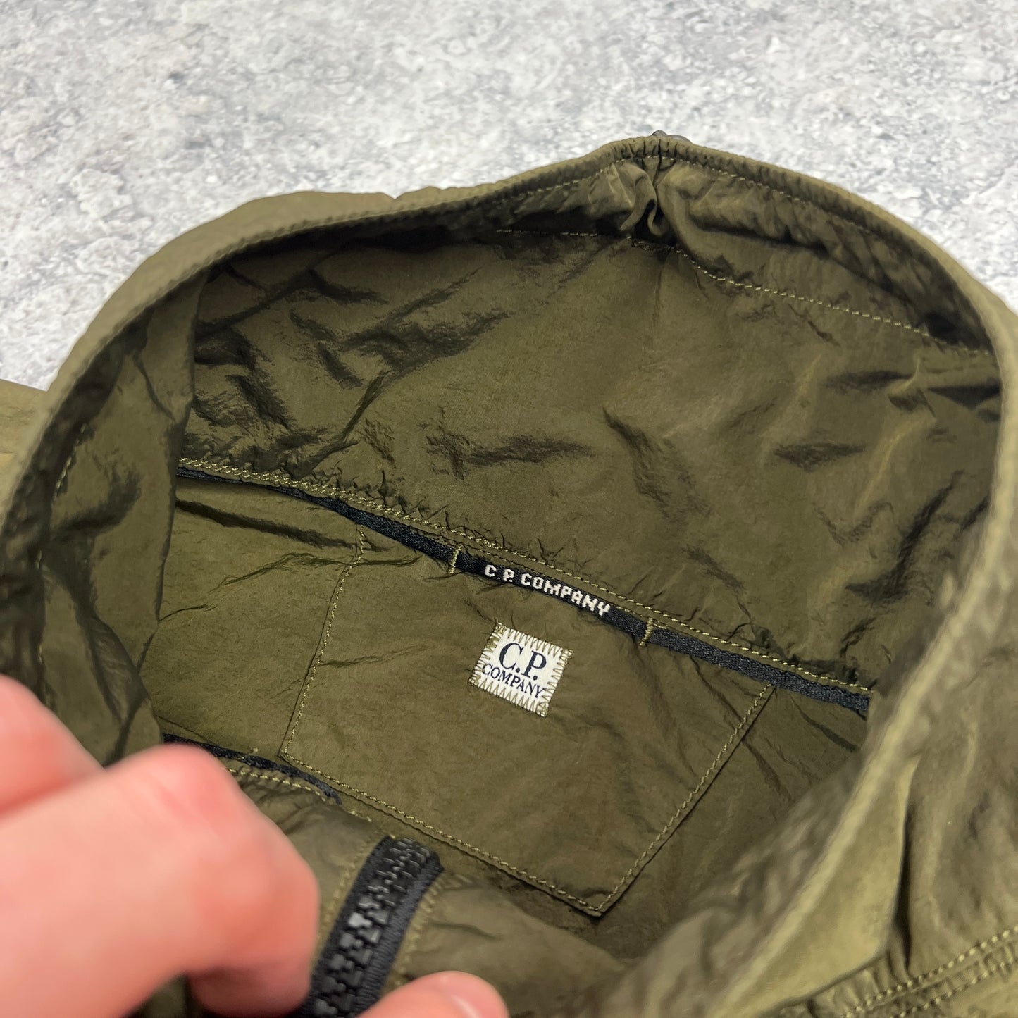 CP Company Chrome Khaki Lens Smock Medium 21”