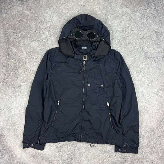 CP Company Navy Nylon Goggle Jacket 54- L/XL 22.75”