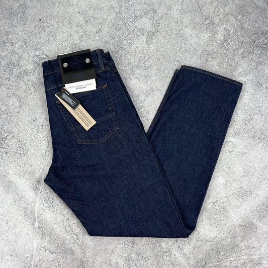 Stone Island Blue Denim Straight Jeans BNWT