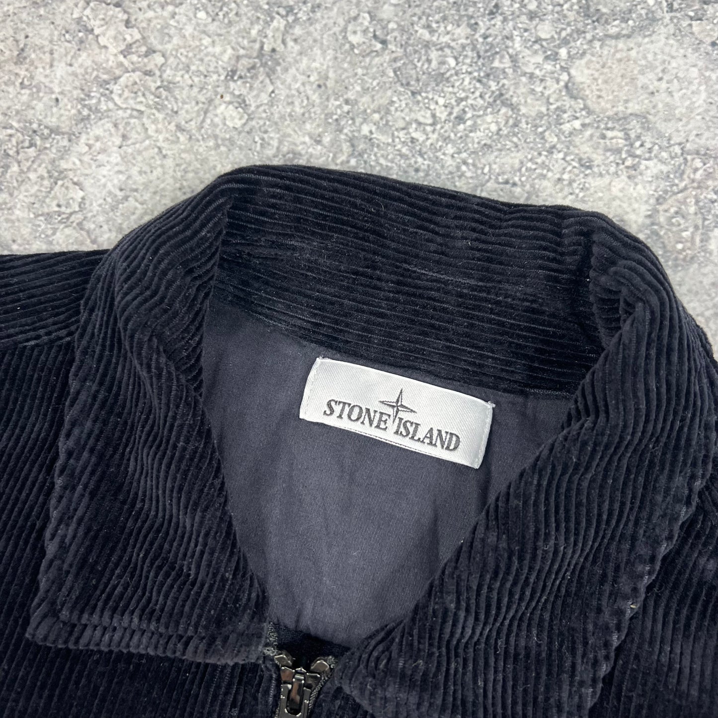Stone Island Navy Corduroy Shirt Large 22.5”