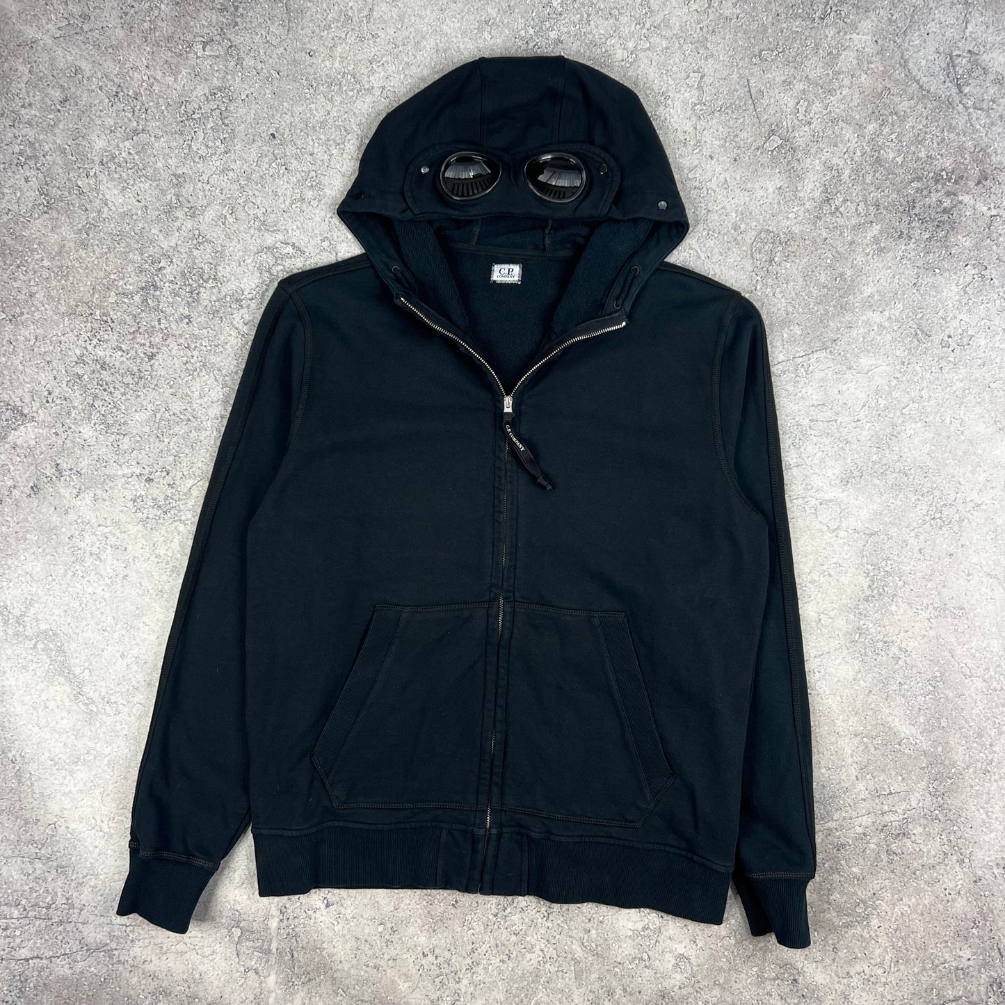 CP Company Navy Goggle Hoodie XXL 23.5”