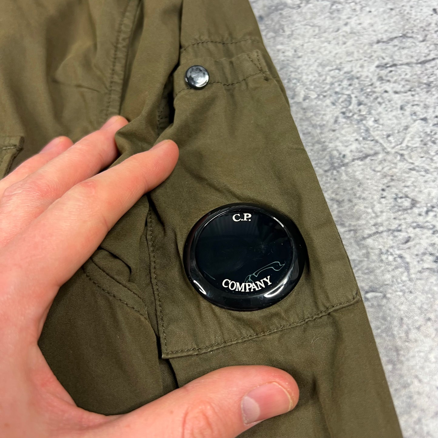 CP Company Khaki Lens Overshirt Medium 21.5”