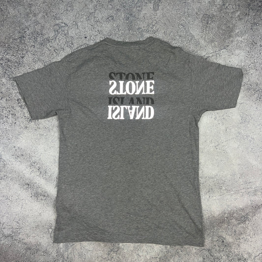 Stone Island Grey Reflective T-Shirt Large 21”