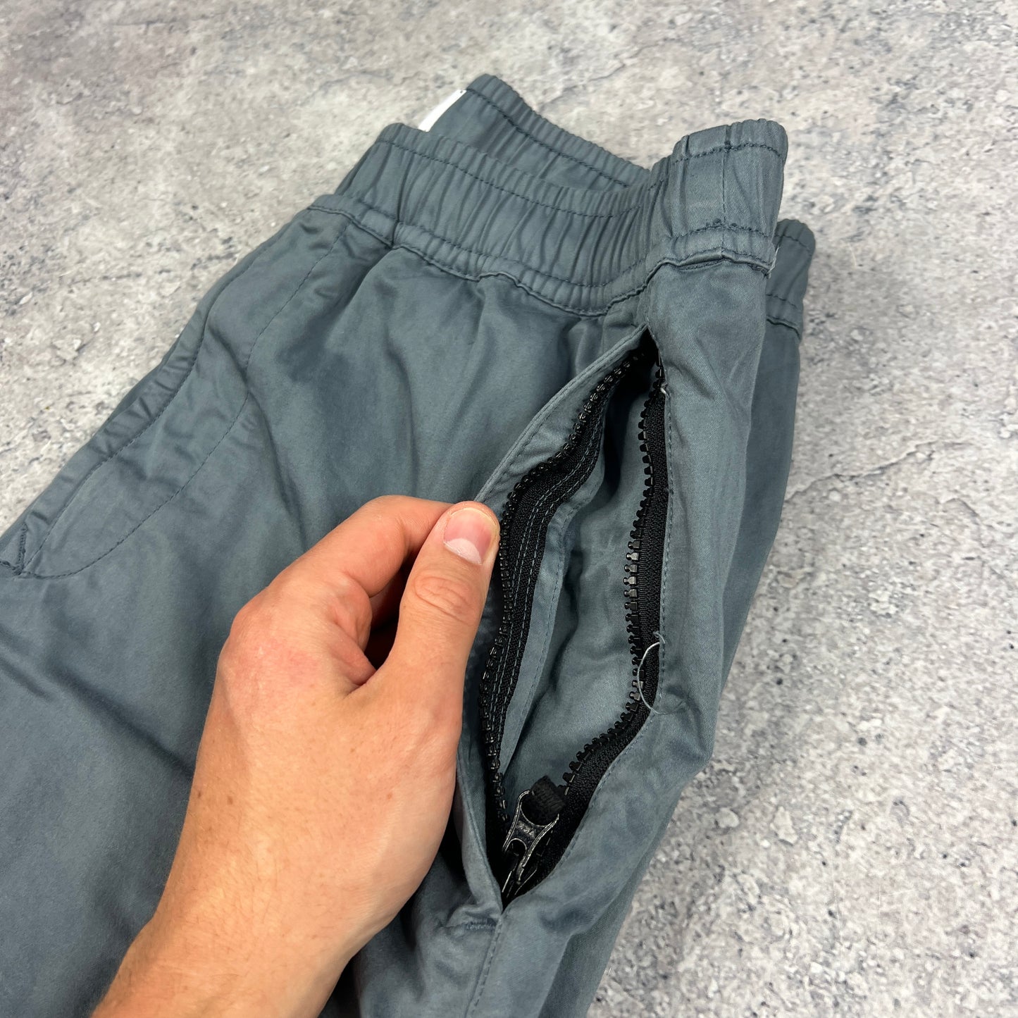 Stone Island Powder Blue Cuffed Cargos W32”