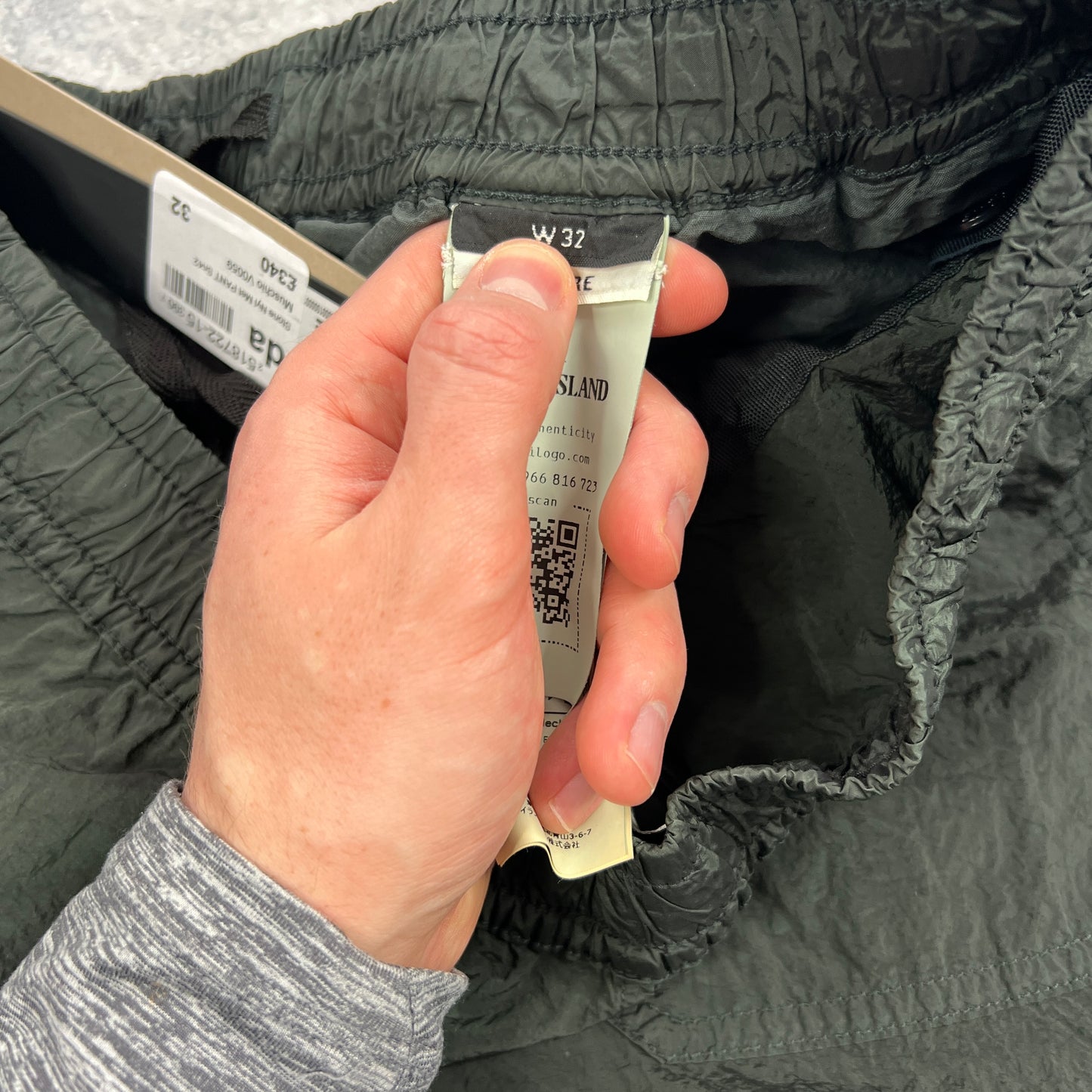 Stone Island Green Nylon Metal Cargo Trousers W30-32” BNWT