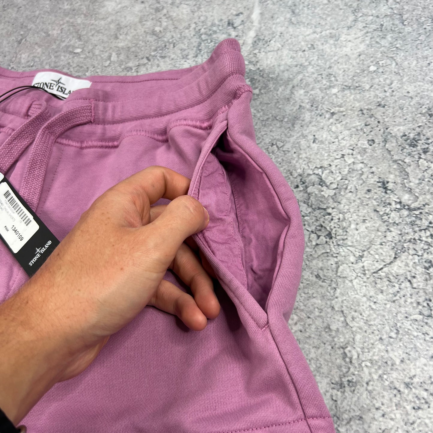 Stone Island Pink Jogger Shorts Small 30” BNWT