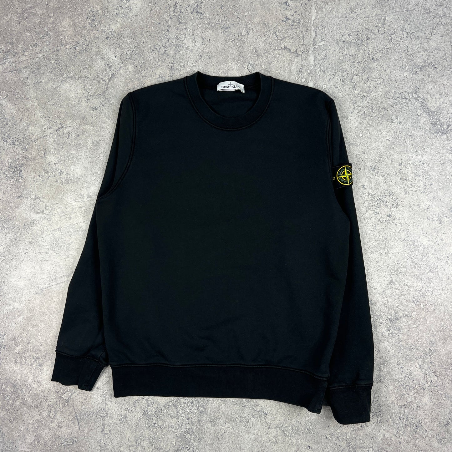 Stone Island Black Sweatshirt Large 22.75”
