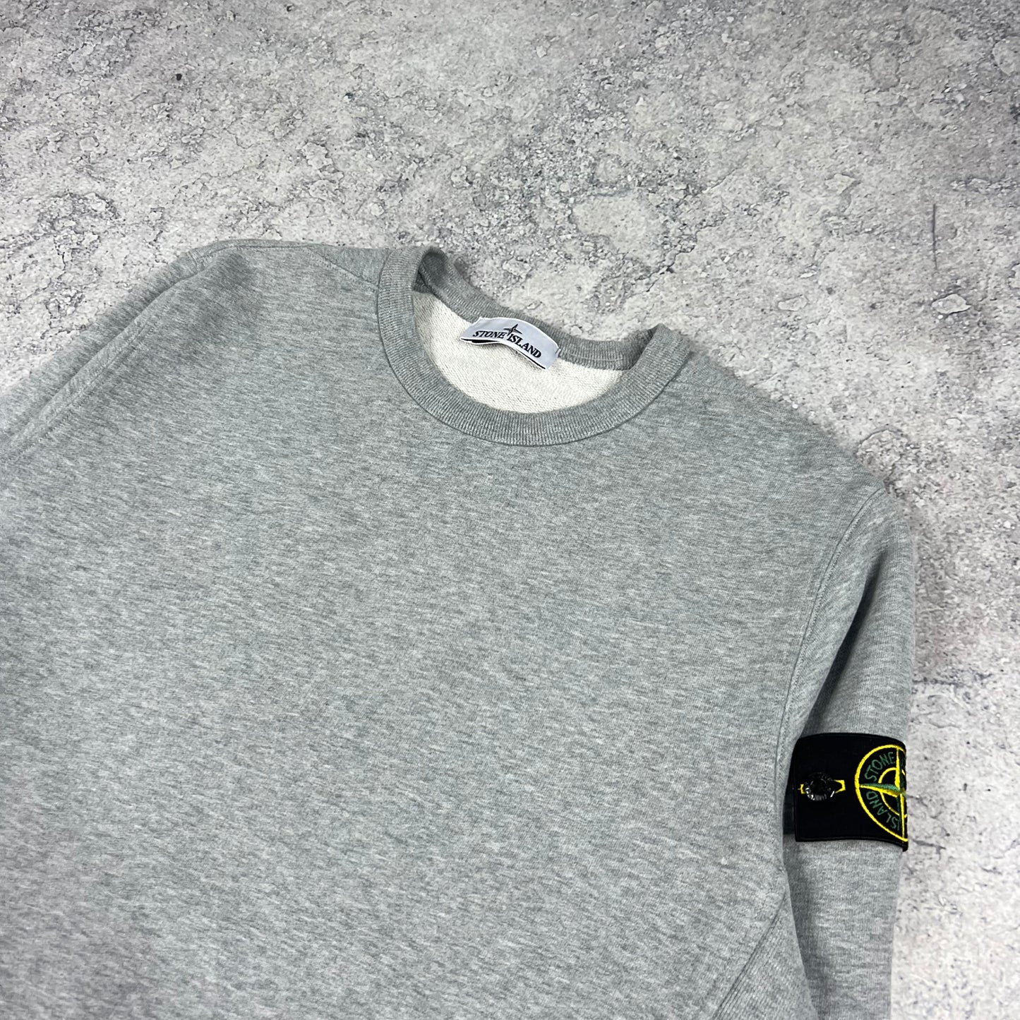 Stone Island Grey Sweatshirt Medium 22.5”