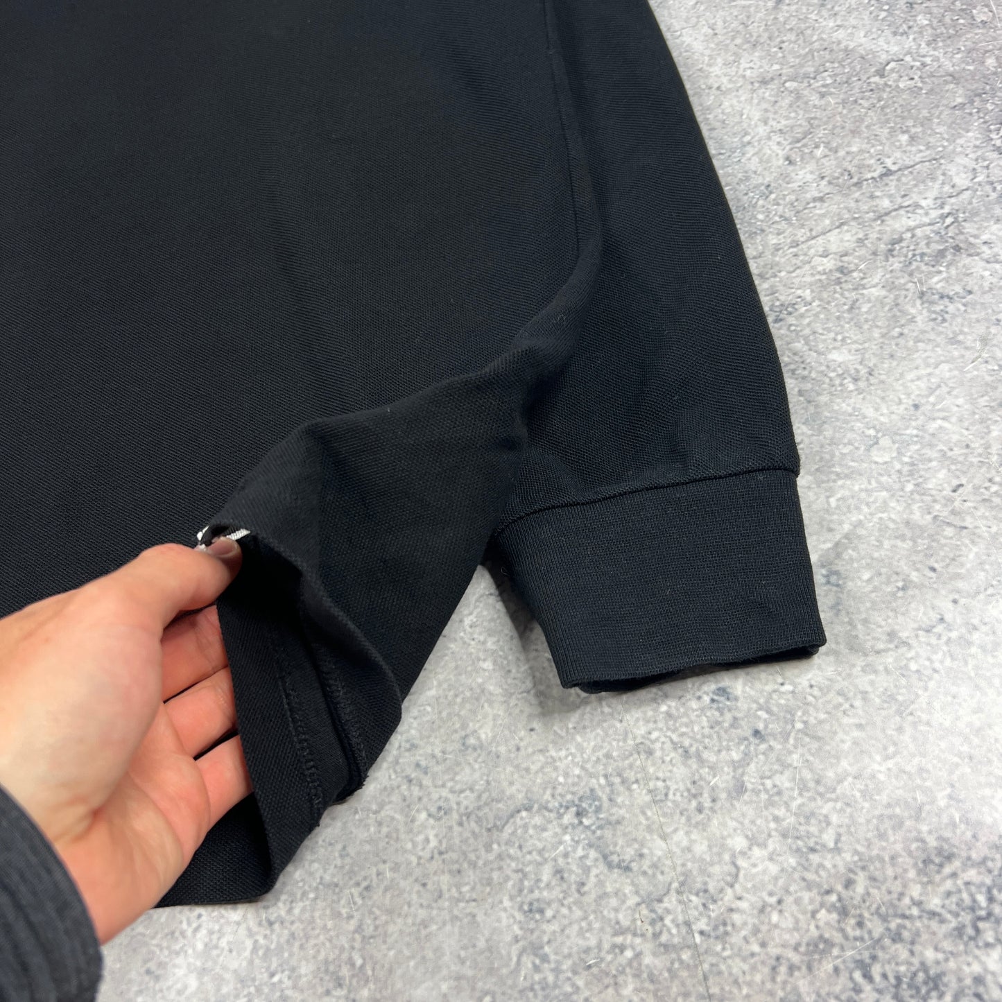 Stone Island Black L/S Polo XXL 24”