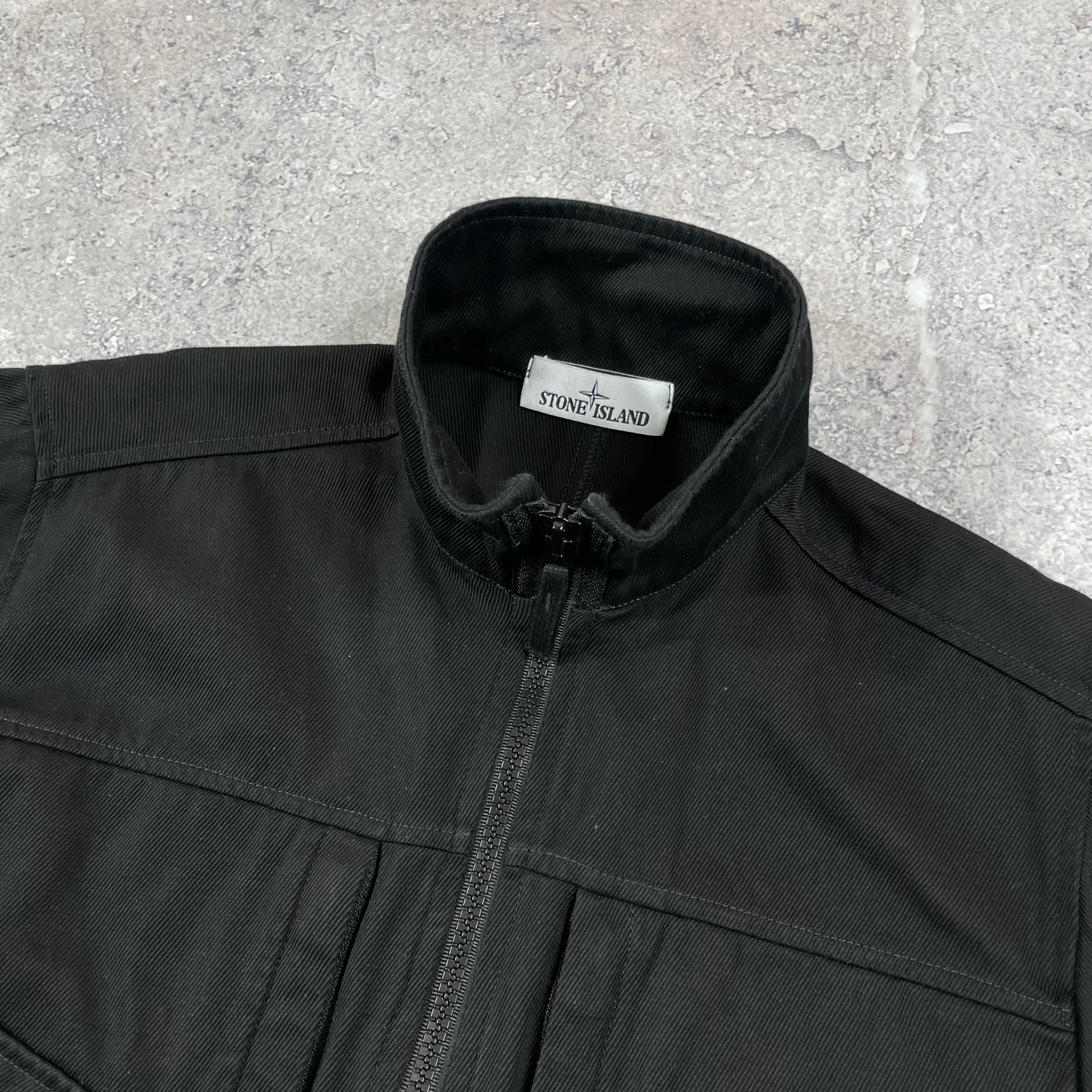 Stone island sales black smock